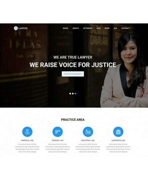 Lawyer - HTML Template