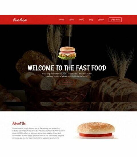 Fast Food - HTML Template