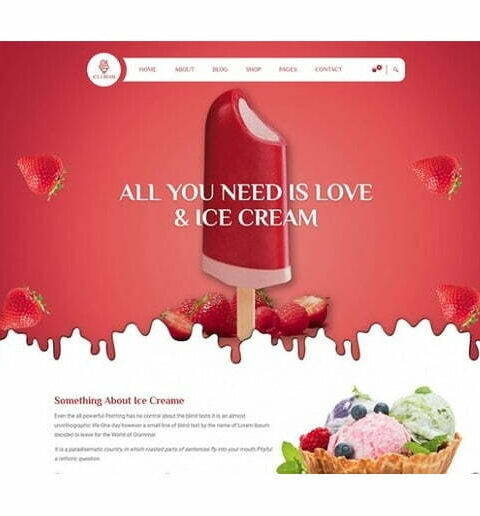 Ice Cream - HTML Template