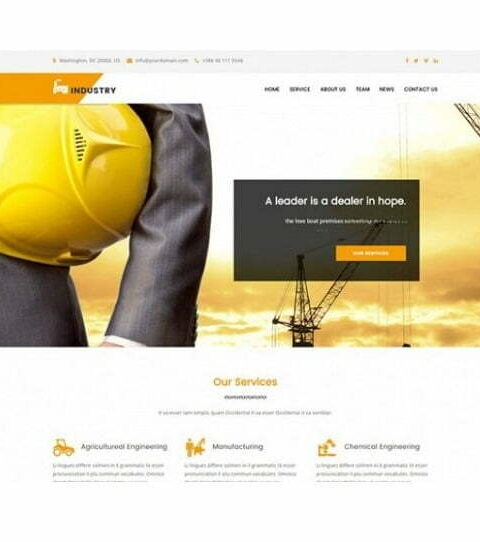 Industrial - HTML Template