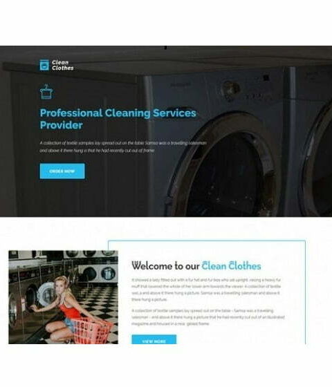 Laundry Services - HTML Template