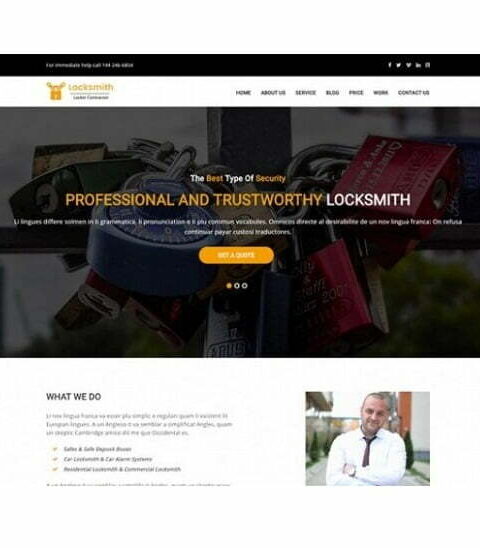 Locksmith Website - HTML Template