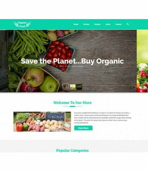 Organic Food - HTML Template
