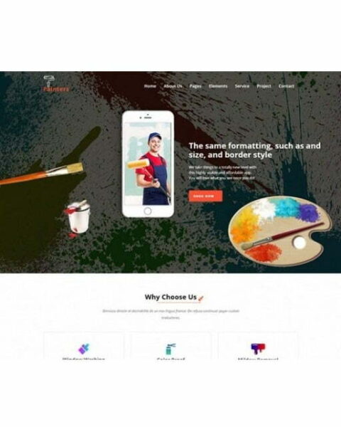 Painter Website - HTML Template