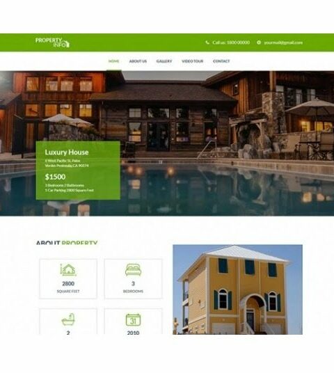 Property Info - HTML Template