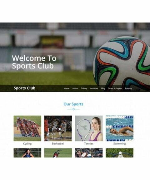Sports Club - HTML Template