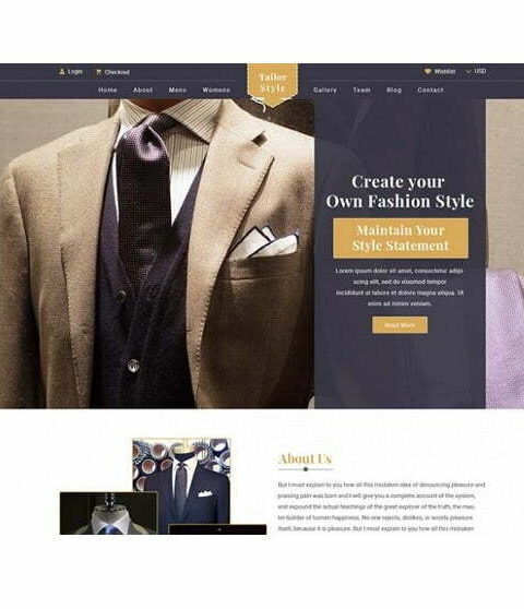 Tailor Shop - HTML Template