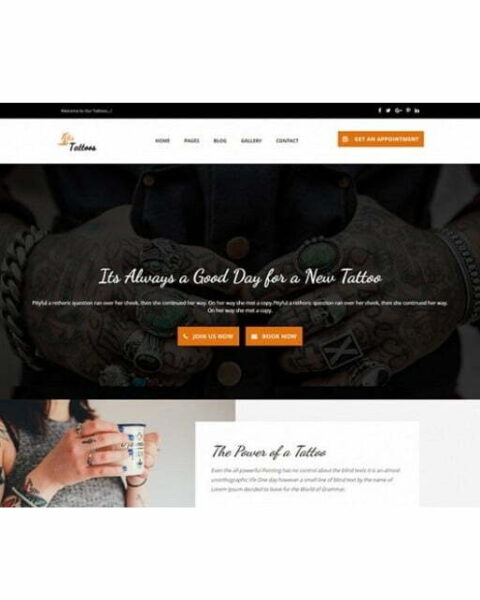 Tattoo - HTML Template